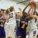 Ypsilanti's Ahjahana Browning is blocked by Dexter's Emma Kill as she tries to make a shot during their game, Friday Jan. 11.
Courtney Sacco I AnnArbor.com 